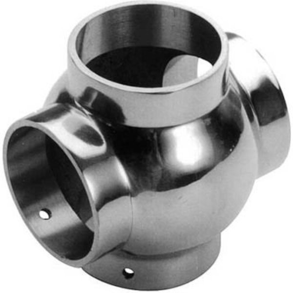 Lavi Industries Lavi Industries, Ball Cross, for 2" Tubing, Polished Stainless Steel 40-706/2